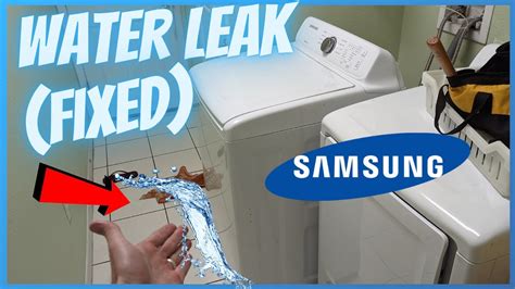 samsung washer leaking from bottom|Samsung Washer Leaking From Bottom wa40j3000aw Top。